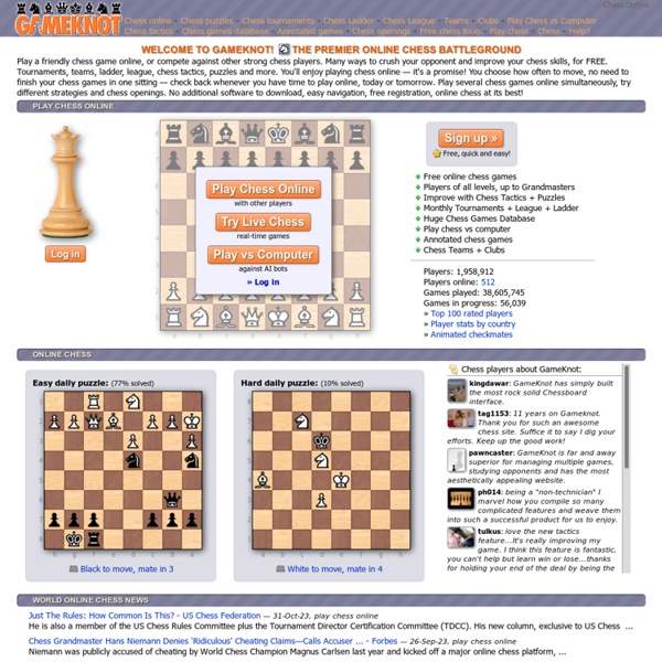 Play Chess Online - Free Online Chess on GameKnot