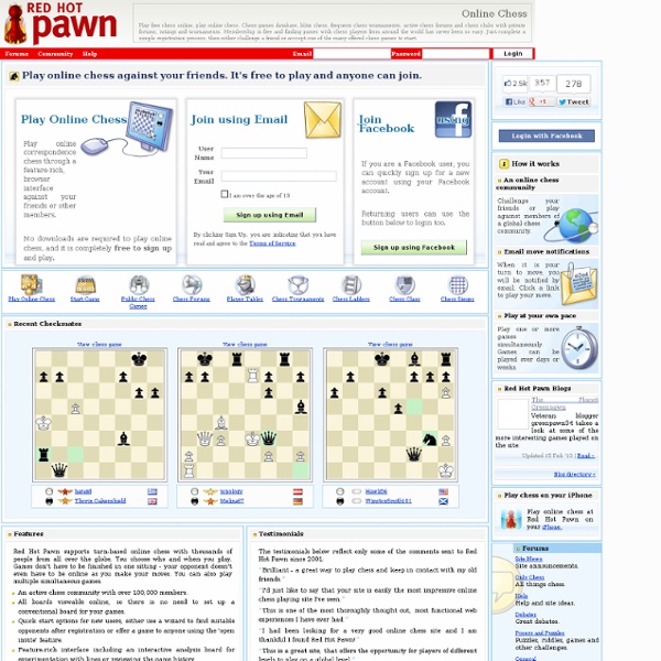 Online Chess - RedHotChess.com
