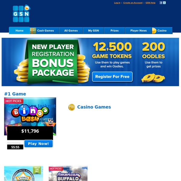 GSN - The Network for Games - playeveryday - GSN.com - watch.play.win.