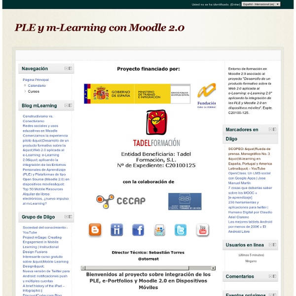 PLE y m-Learning con Moodle 2.0