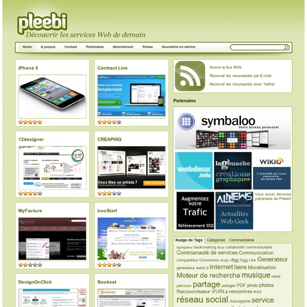 Pleebi : Services et Application Web2.0