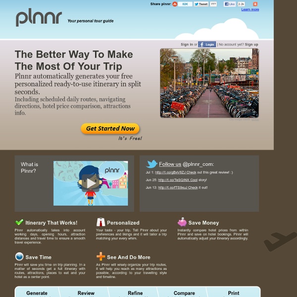 Plnnr - plan the perfect trip, automatically!