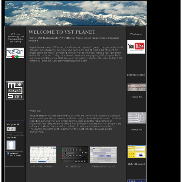 VSTPLANET - VST Plugins Free - Virtual instruments and effects