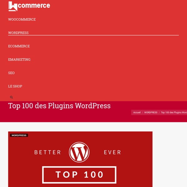 Top 100 des Plugins WordPress