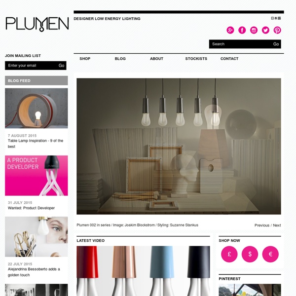 Plumen – The World's First Designer Energy Saving Light Bulb