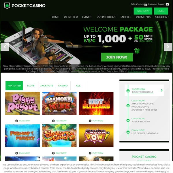 Pocket Casino EU - Mobile and Desktop Casino Games - Play Now