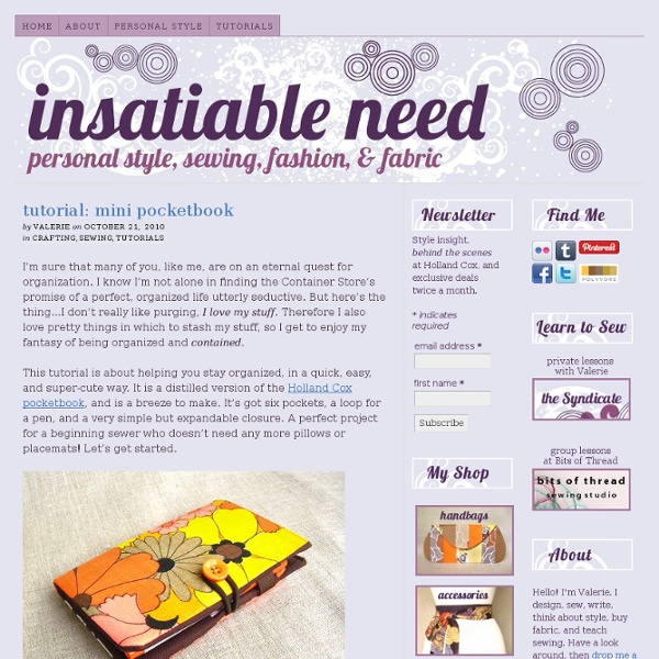 Make A 6-Pocket Mini Pocketbook