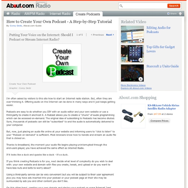 How to Create Your Own Podcast - A Step-by-Step Tutorial - Make Your Own Talk Show, Music Program or Audio Stream