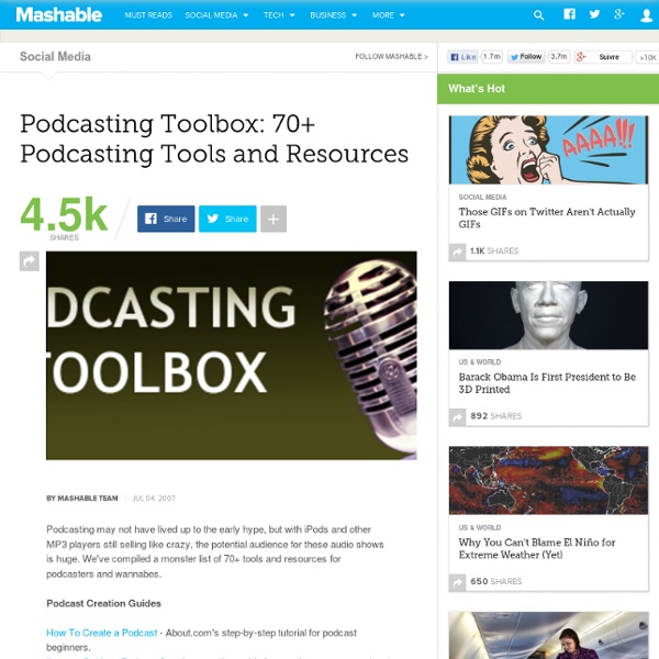 Podcasting Toolbox: 70+ Podcasting Tools and Resources