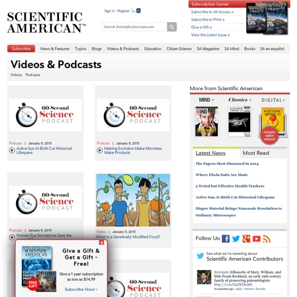 Science Podcast: Free Science Podcasts from Scientific American