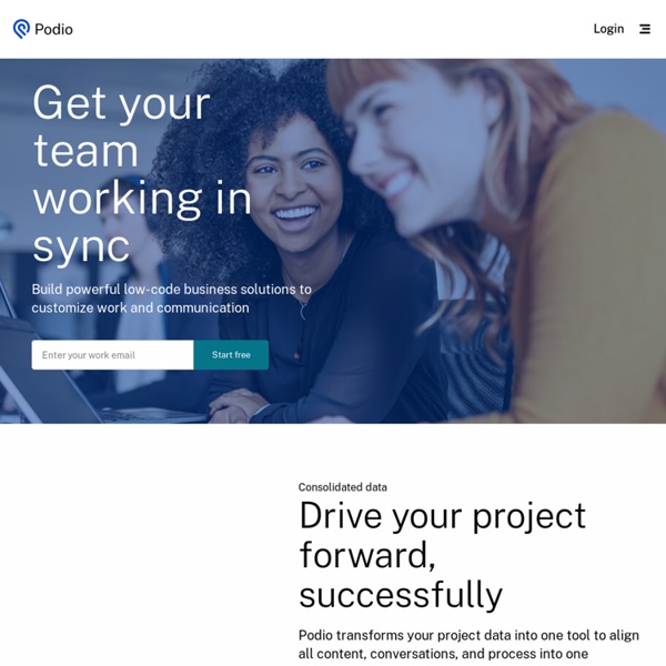 Project Management Software, CRM, Sales, Intranet - thousands of apps - Podio