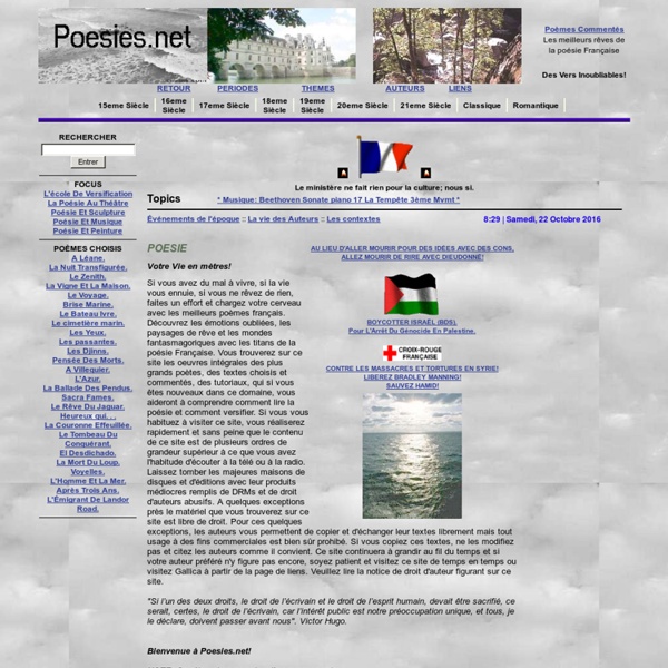 Poesies.net : Toute La Poésie Française.