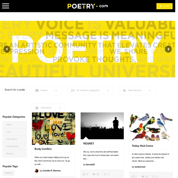 Poetry.Com Free Poetry Contest, Poems, Publishing, Links and Chat