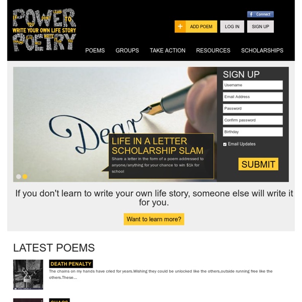 The largest mobile/online teen poetry community