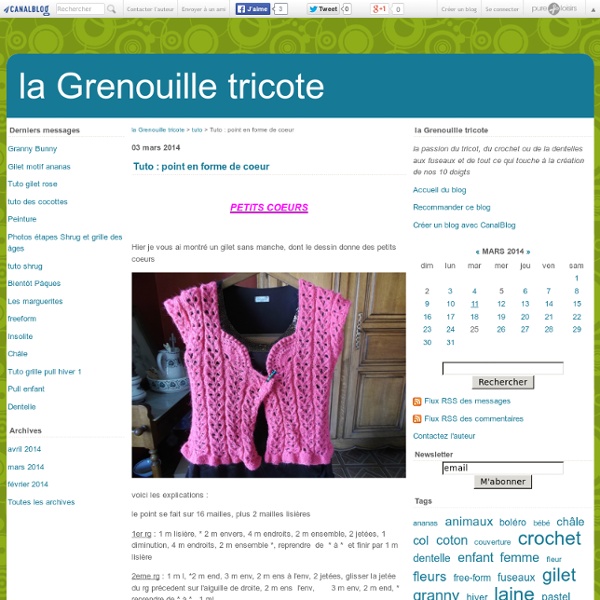 comment tricoter une grenouille