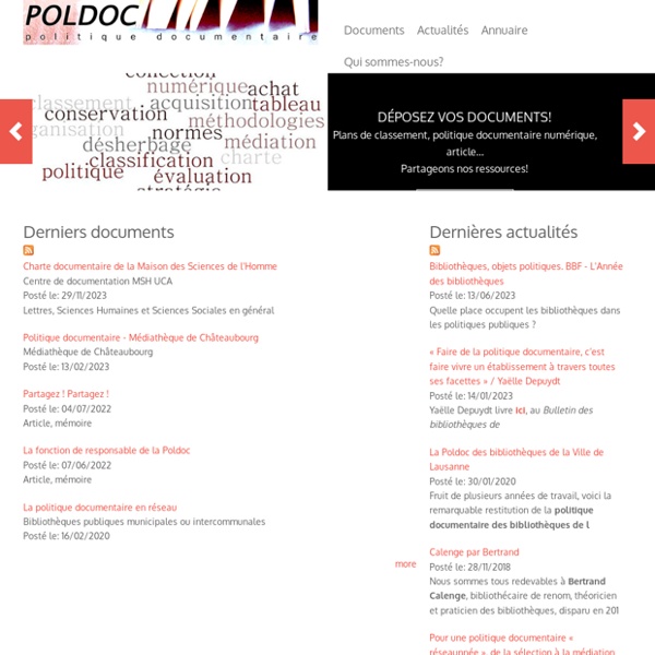 PolDoc : Politiques Documentaires