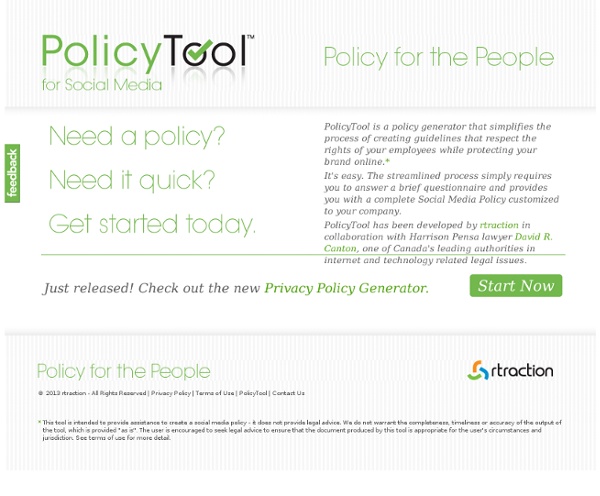 PolicyTool for Social Media