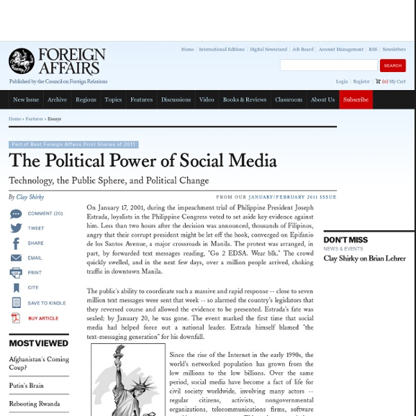 The Political Power of Social Media