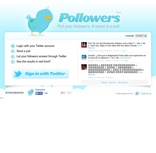 Pollowers - Twitter polls