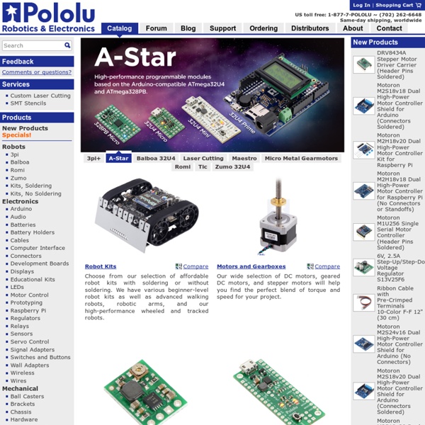Pololu Robotics and Electronics
