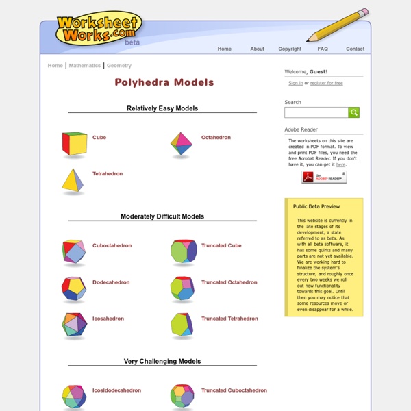 Polyhedra Models
