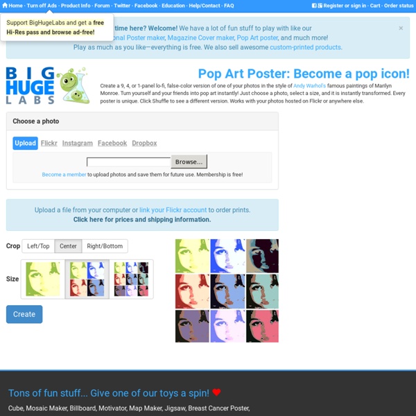 Pop Art Poster: Become a pop icon!