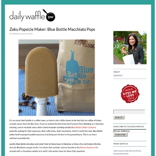 Zoku Popsicle Maker: Blue Bottle Macchiato Pops