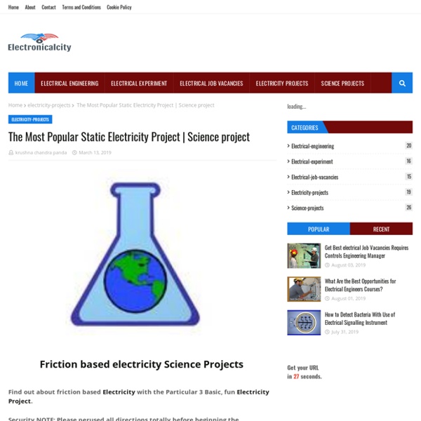 The Most Popular Static Electricity Project