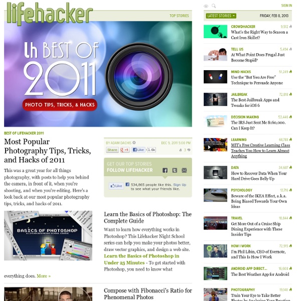 Most Popular Photography Tips, Tricks, and Hacks of 2011