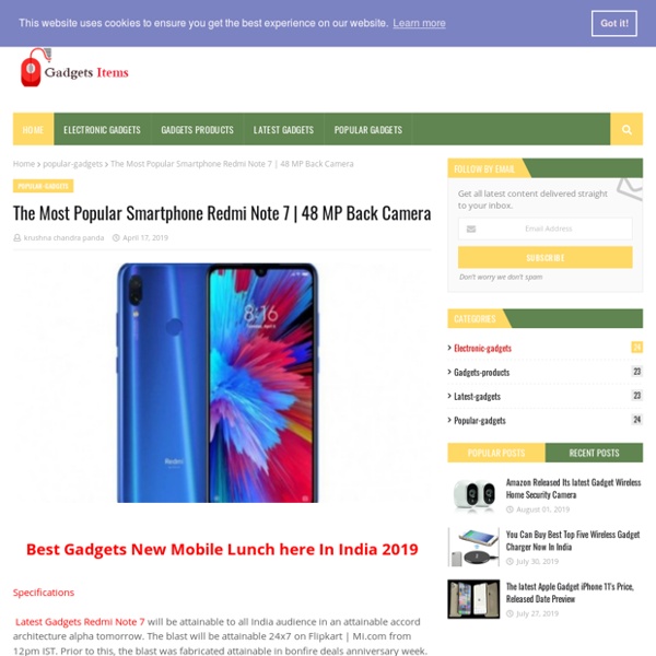 The Most Popular Smartphone Redmi Note 7