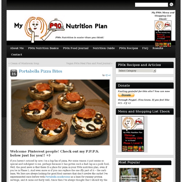 Portabella Pizza Bites – P90x Recipes – P90x Nutrition Plan » My P90x Nutrition Plan