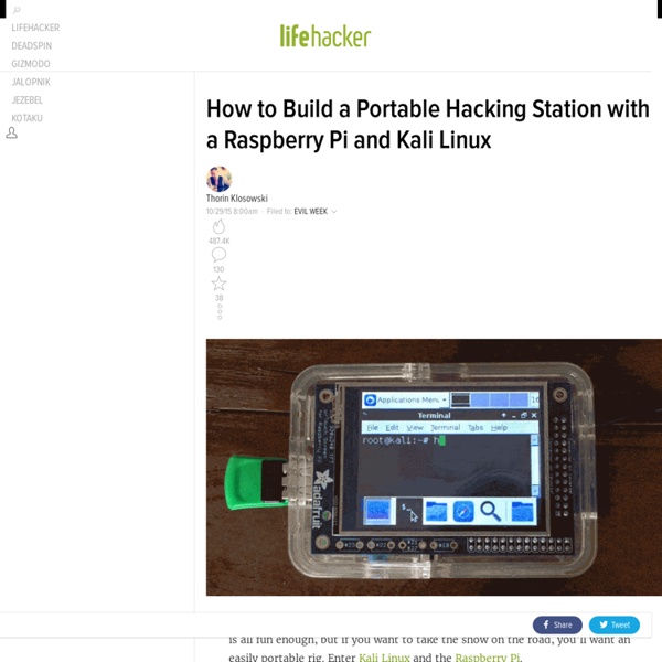 How to Build a Portable Hacking Station with a Raspberry Pi and Kali Linux
