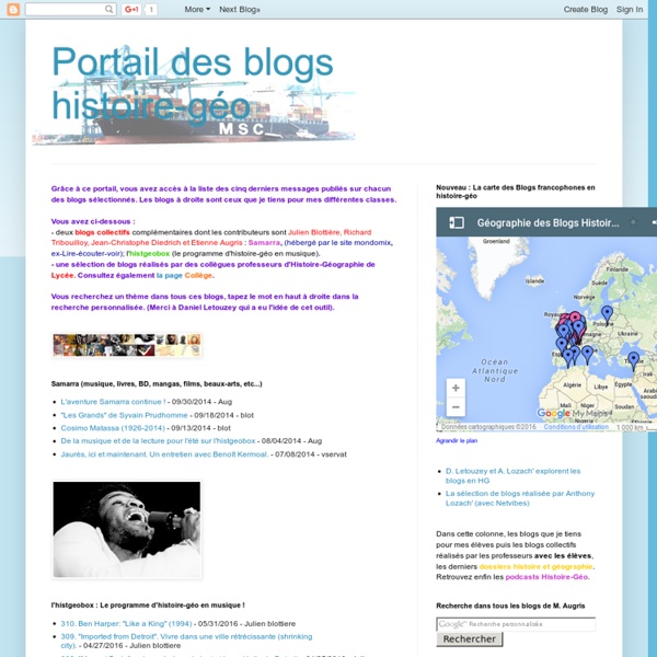 Portail des blogs histoire-géo