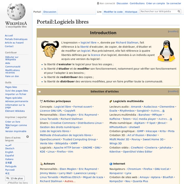 Wikipedia:Logiciels libres