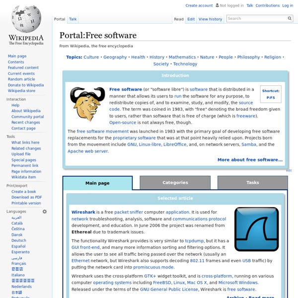 Portal:Free software