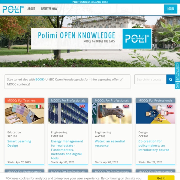 POK - MOOCs portal of Politecnico di Milano