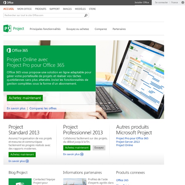 Produits Microsoft Project – logiciel de gestion de portefeuille de projet