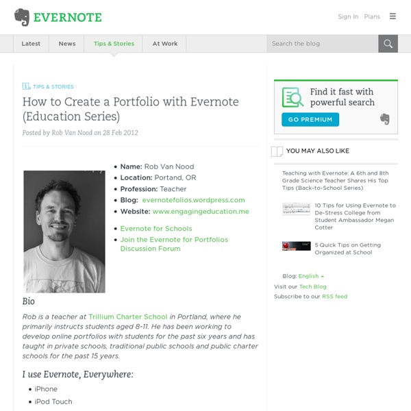 How to Create a Portfolio with Evernote (Education Series)