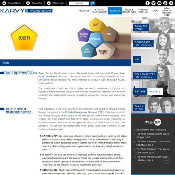 Equity Portfolio Management & Advisory Services in India