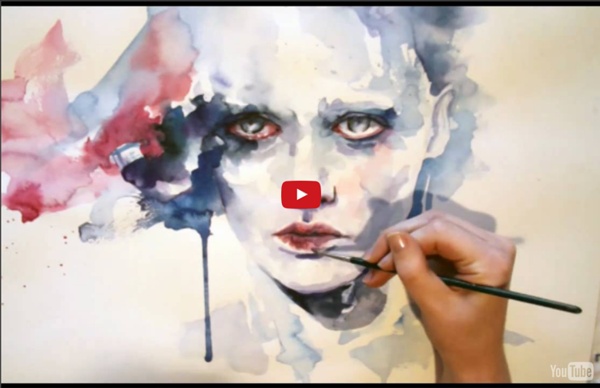 Portrait watercolor - Speed painting