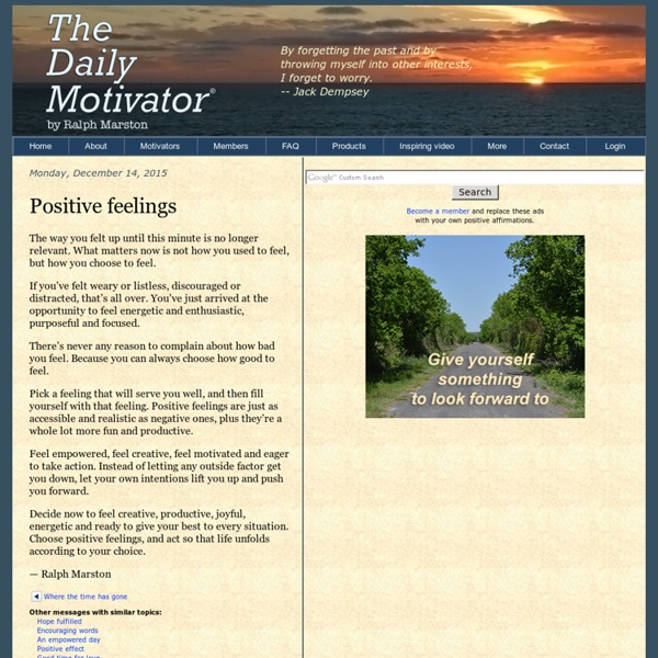 The Daily Motivator - Run toward the efforts