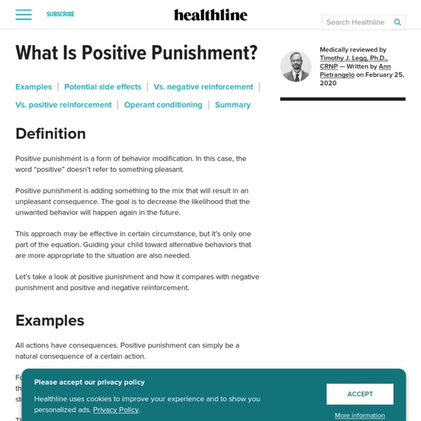 Article 2: "Positive Punishment: What It Is, Benefits, and Examples"