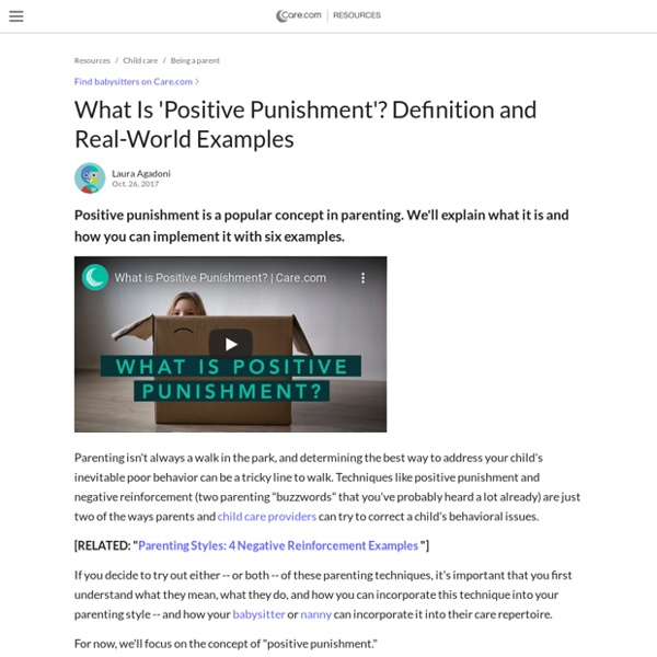 Article 1: "What Is 'positive Punishment'? Definition And Real-World Examples"