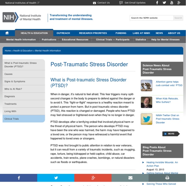 Post-Traumatic Stress Disorder (PTSD)