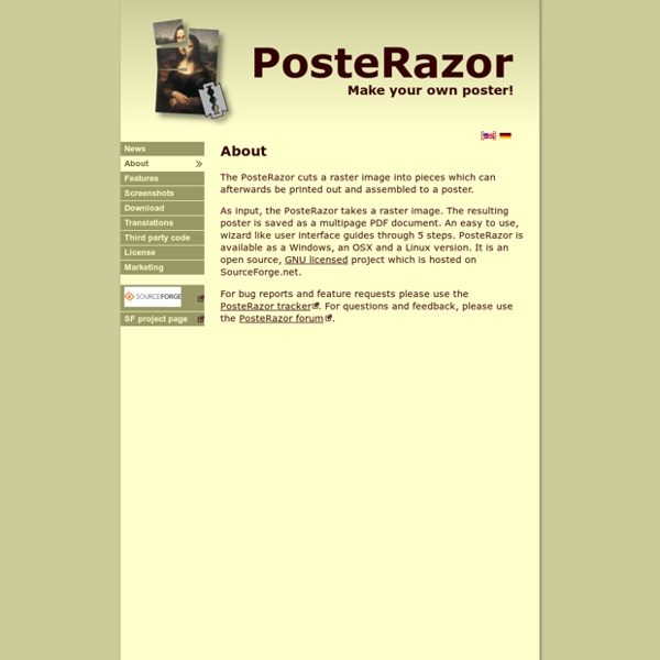 PosteRazor - Make your own poster!
