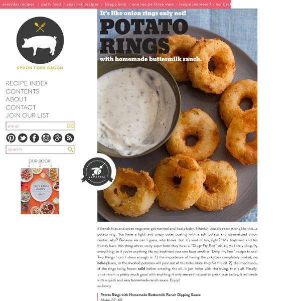 Potato Rings with Homemade Buttermilk Ranch