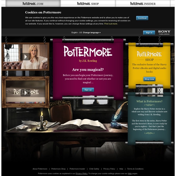 A unique online Harry Potter experience from J.K. Rowling