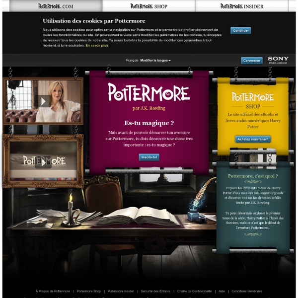 Une expérience interactive inédite basée sur les livres de Harry Potter et créée par J.K. Rowling
