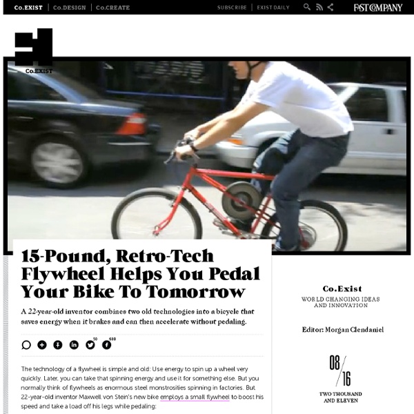 15-Pound, Retro-Tech Flywheel Helps You Pedal Your Bike To Tomorrow