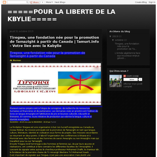 POUR L'INDEPENDANCE KABYLE !
